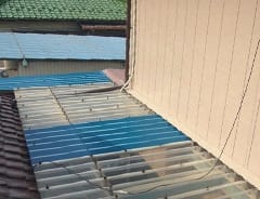 屋根の一部分のみを塗装
