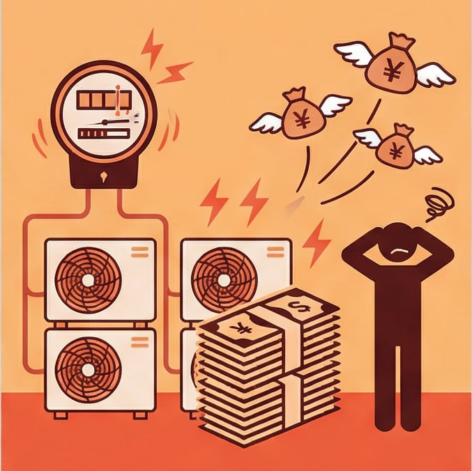 とにかく冷房をつけているが、夏場の電気代が高すぎる…