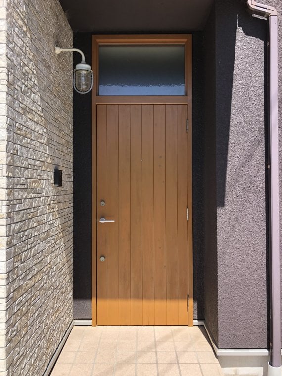 岐阜県大垣市 (ドア塗装/木部塗装） ビフォー