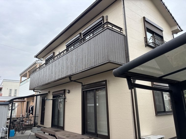 岐阜県瑞穂市K様邸（外壁塗装/ベージュ・肌色系） ビフォー