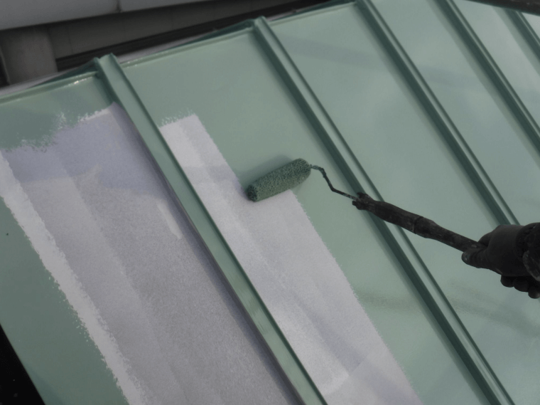 施工中（屋根）