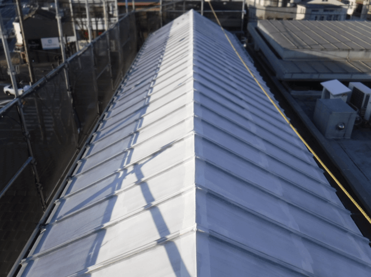 施工中（屋根）