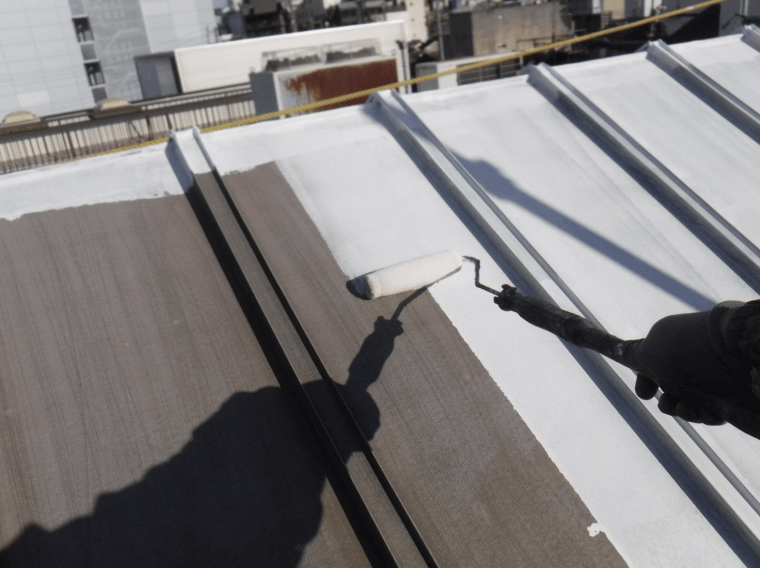 施工中（屋根）