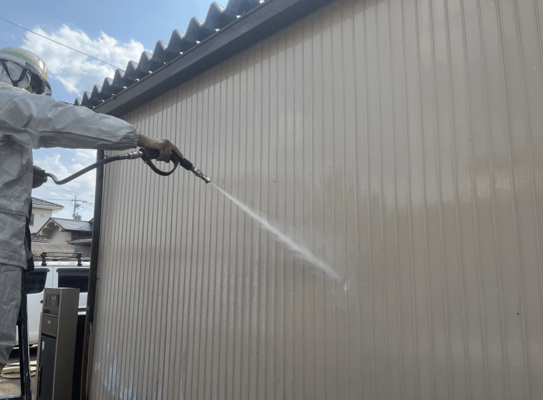 高圧洗浄（壁面）