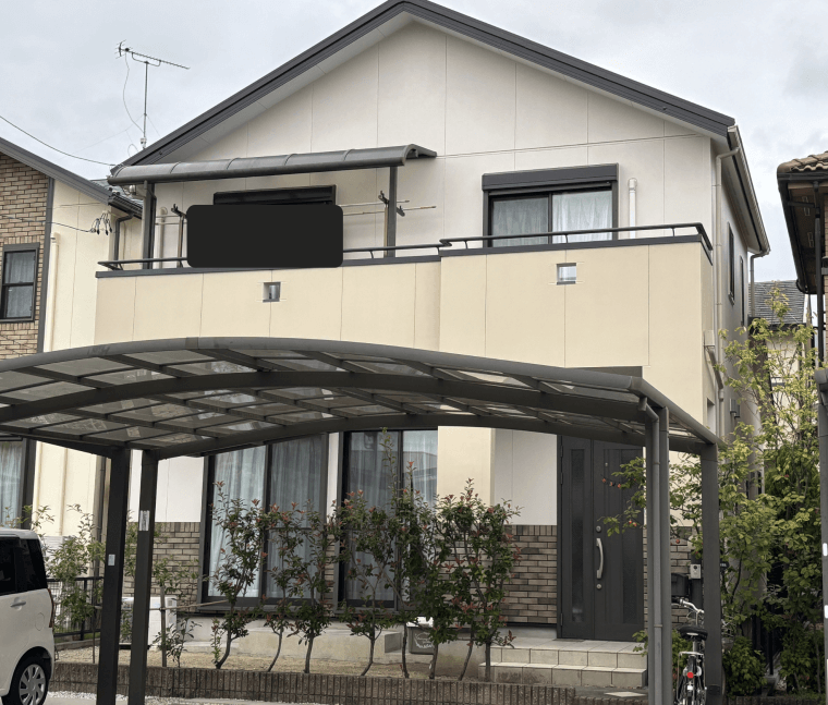 岐阜県岐阜市 H様邸（外壁塗装 / ホワイト・白色系） ビフォー