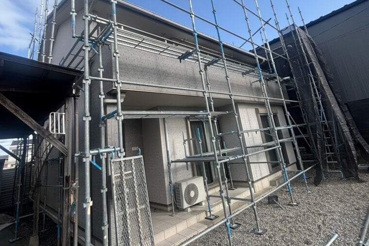 施行中（足場組み）