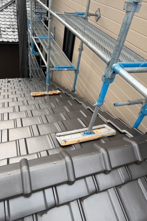 施工前（足場組み）