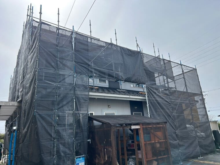 施工中（足場組立）