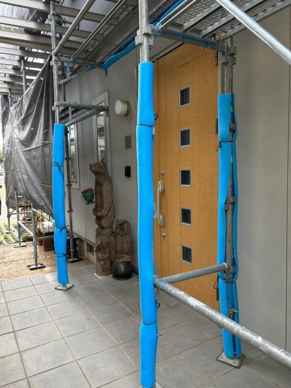 施工中（足場組立）